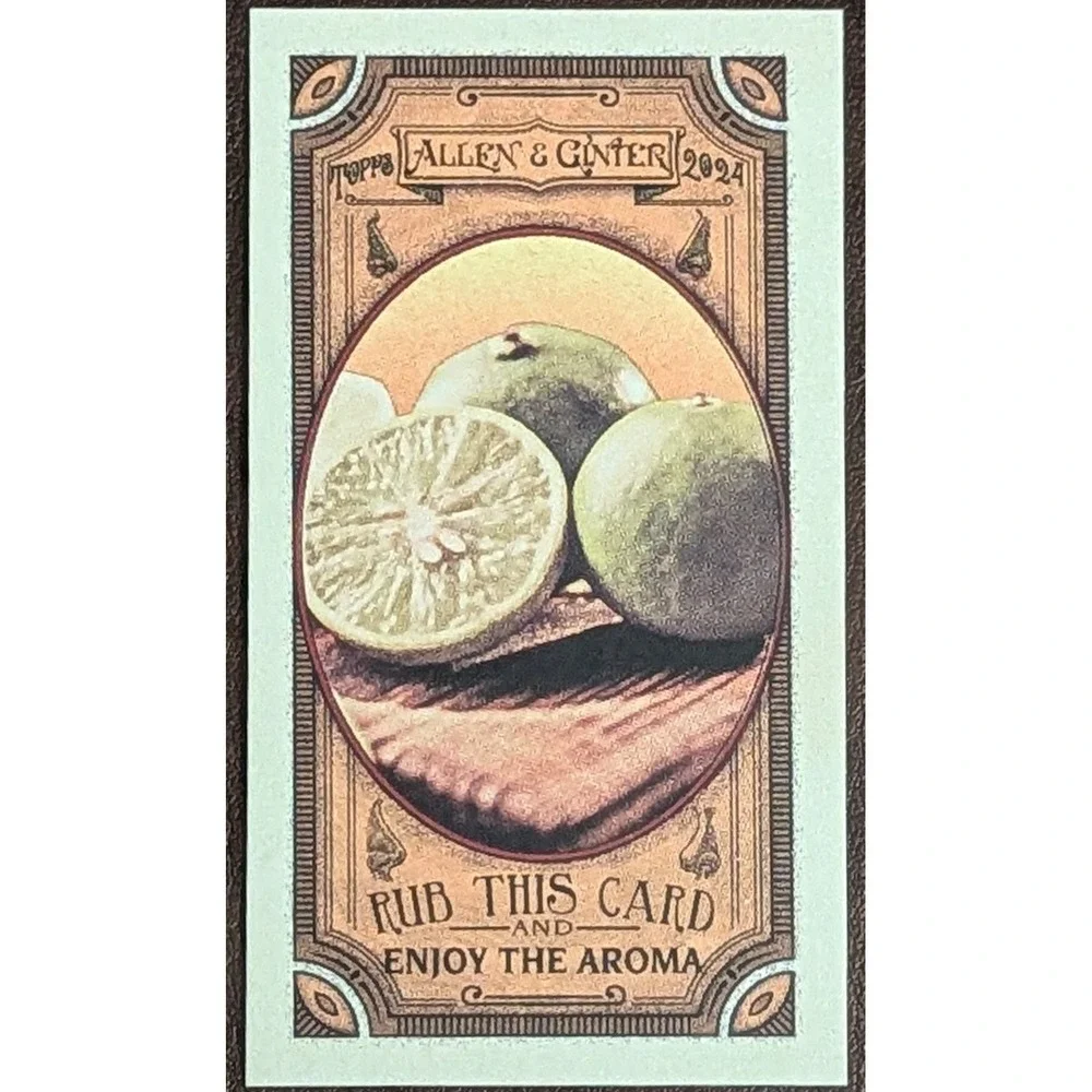 2024 Topps Allen & Ginter Baseball Got The Itch Lime Mini GTI-15 Scratch & Sniff
